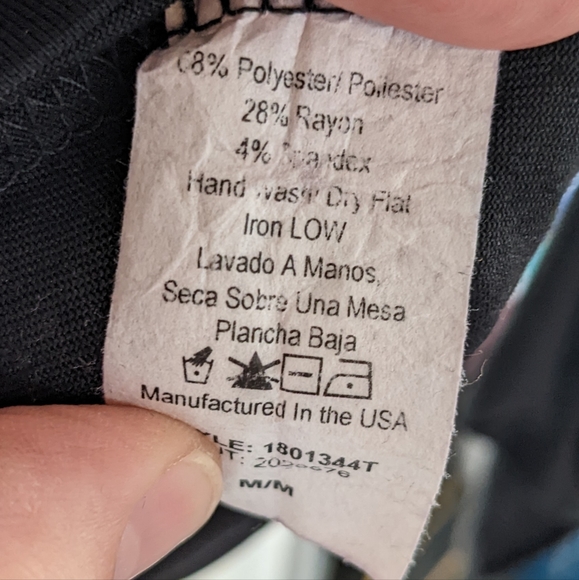 Downeast SZ Medium Black Gothic Style Blouse with Flowy Bell Sleeves 🖤 - Picture 4 of 6